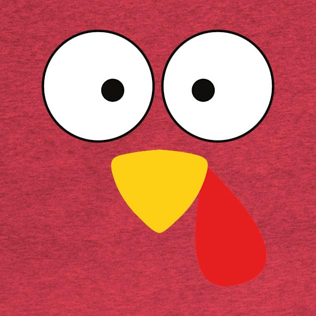 Turkey Face Costume T-Shirt by SusurrationStudio